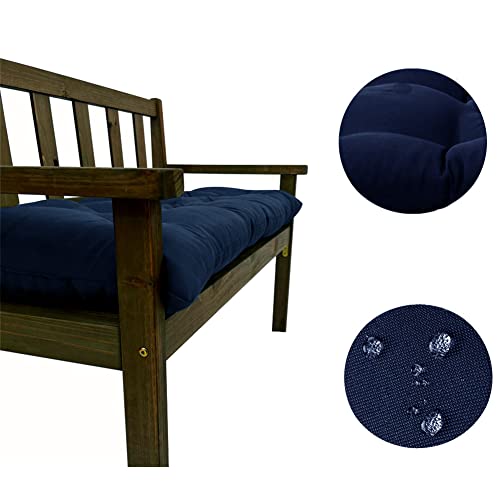 Waterproof Bench Cushion with Ties for Patio, Porch, Garden Furniture L6072