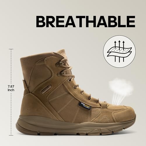 Men's Lightweight Tactical Work Boots for Hiking and Motorcycle S471808