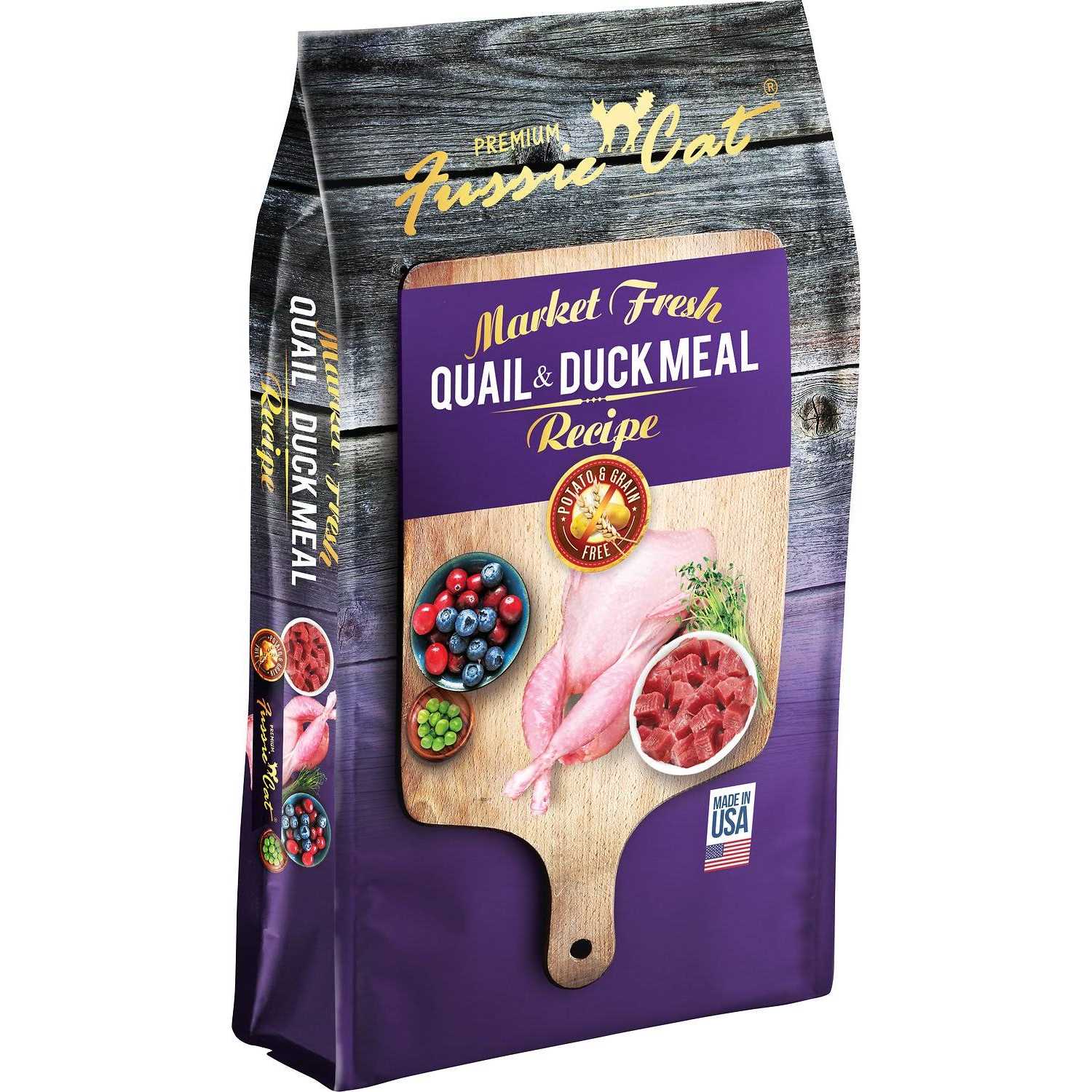 Quail & Duck Meal Dry Cat Food F535807
