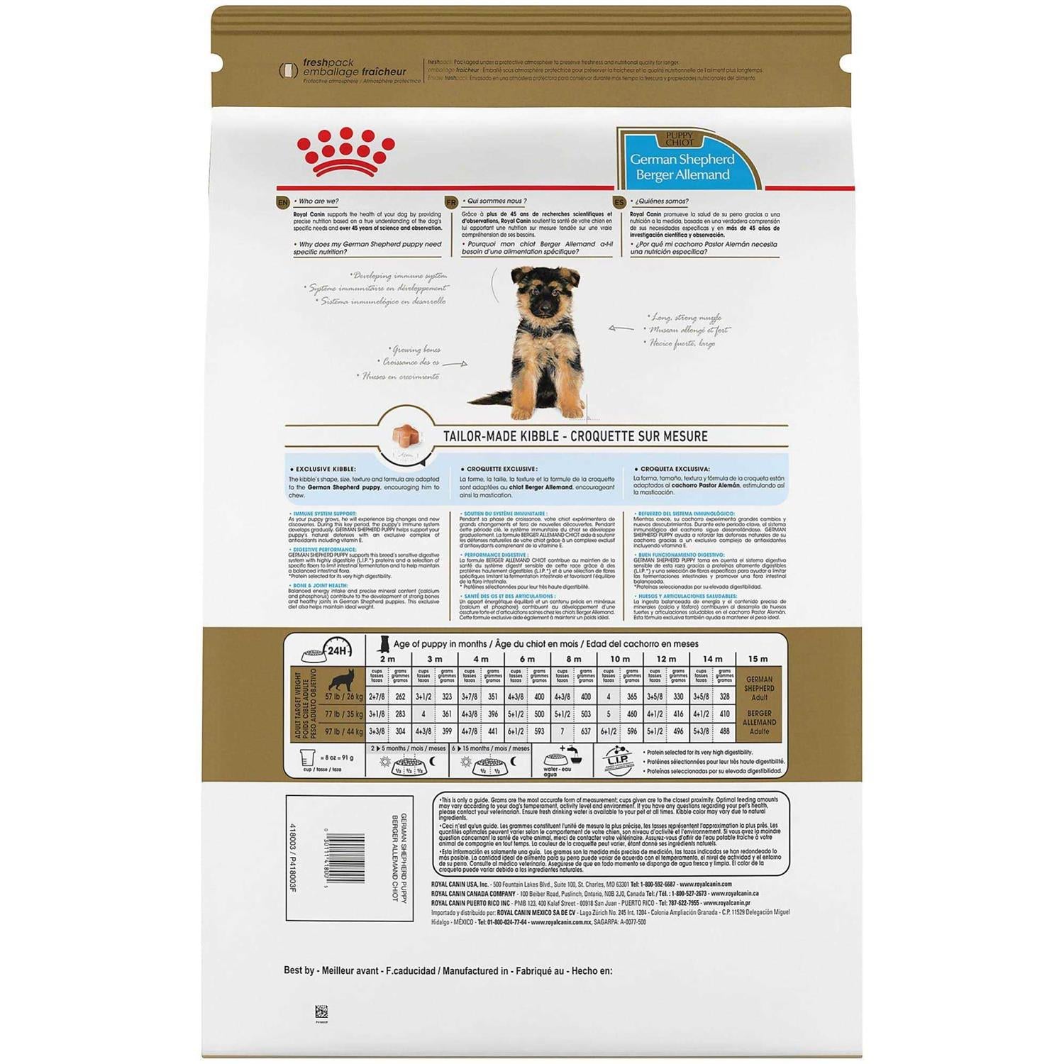 German Shepherd Puppy Dry Dog Food S809322