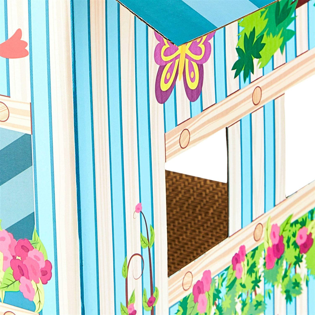 Corrugated Paper Cat Scratch House O8660