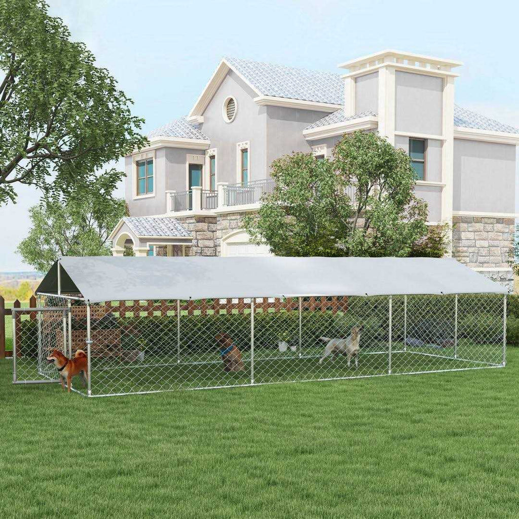 212 Main PawHut Dog Kennel Outdoor Large-Sized Dogs with Waterproof UV Resistant Roof - Pet Supplies online store
