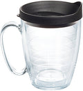 Double Walled Insulated Tumbler Travel Cup, 24oz 2pk, Blue Lid V78473