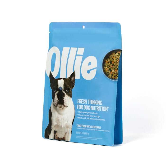 Frozen Dog Food with Turkey and Blueberries Y3388