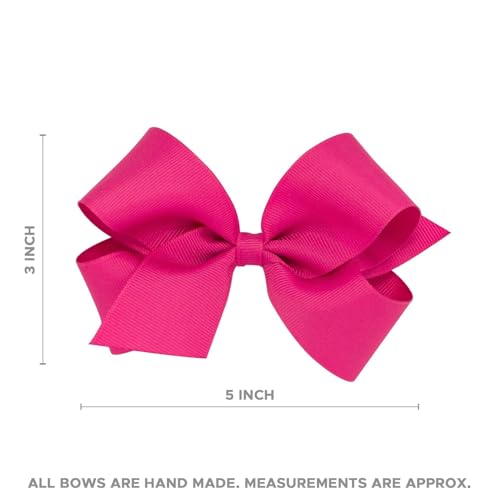 Girls' Velvet Hair Bow on No-Slip Clip, Satin Lining, Mini Q60568