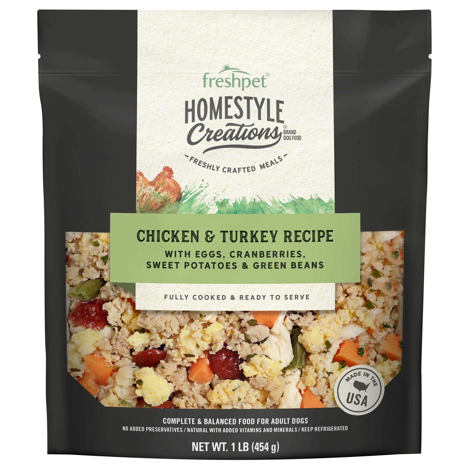 Freshpet Homestyle Creations Chicken &amp; Turkey Fresh Dog Food - Pet Supplies online store