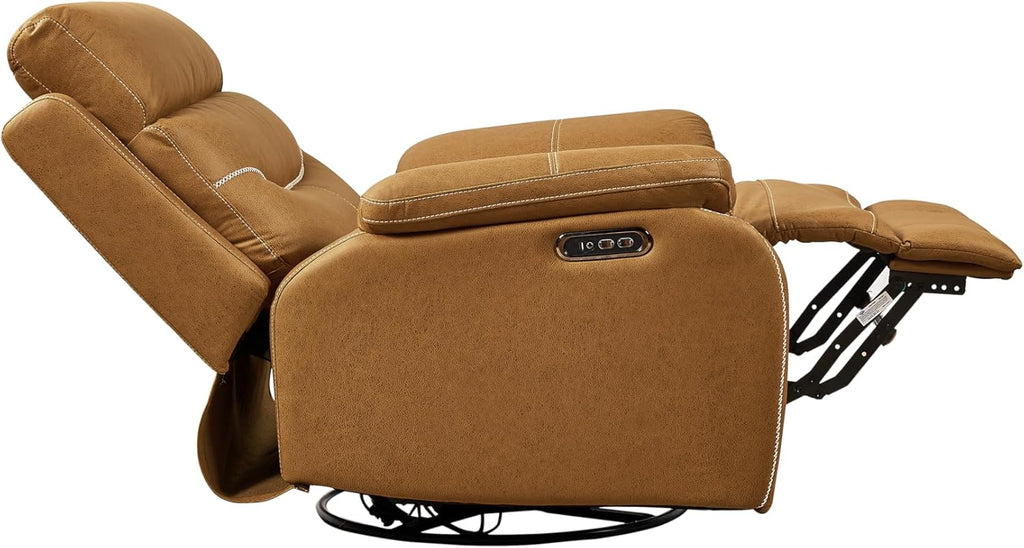 Dual Motor Rocking Swivel Recliner Chair for Elderly with Power Headrest and USB Charging N419209