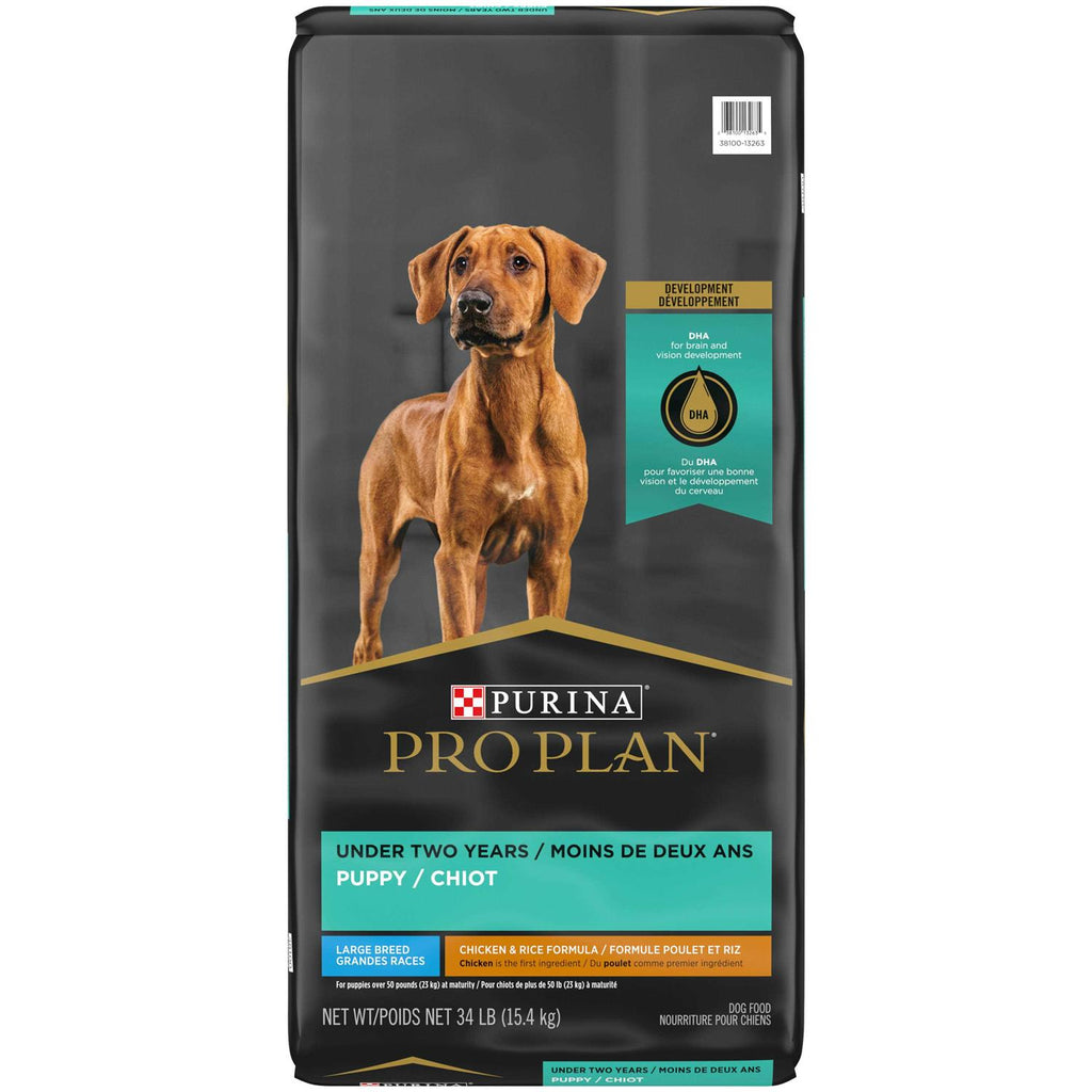Purina Pro Plan Chicken &amp; Rice Formula Large Breed Dry Puppy Food - Pet Supplies online store
