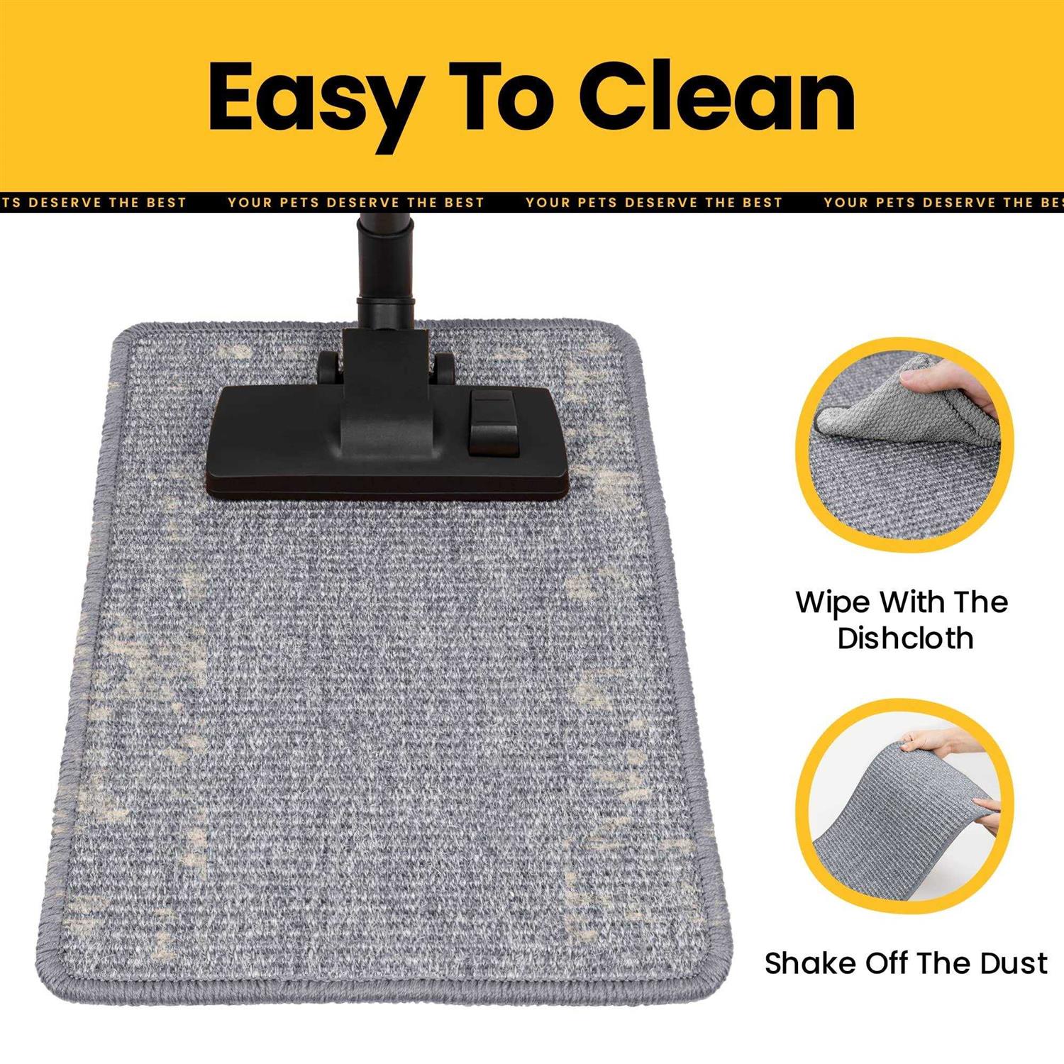 Cat Scratcher Mat, Natural Sisal Scratch Pad for Indoor Cats K556