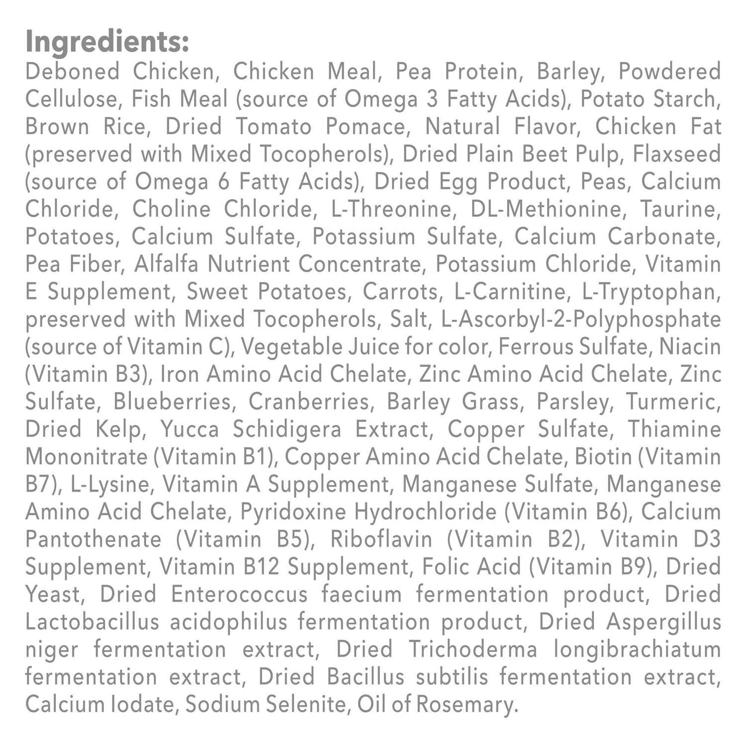 Adult Dry Cat Food for Weight Control Y6536