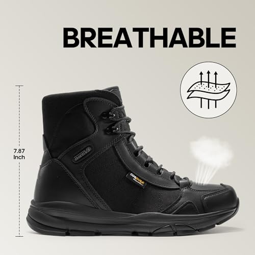 Men's Lightweight Tactical Work Boots for Hiking and Motorcycle S471808