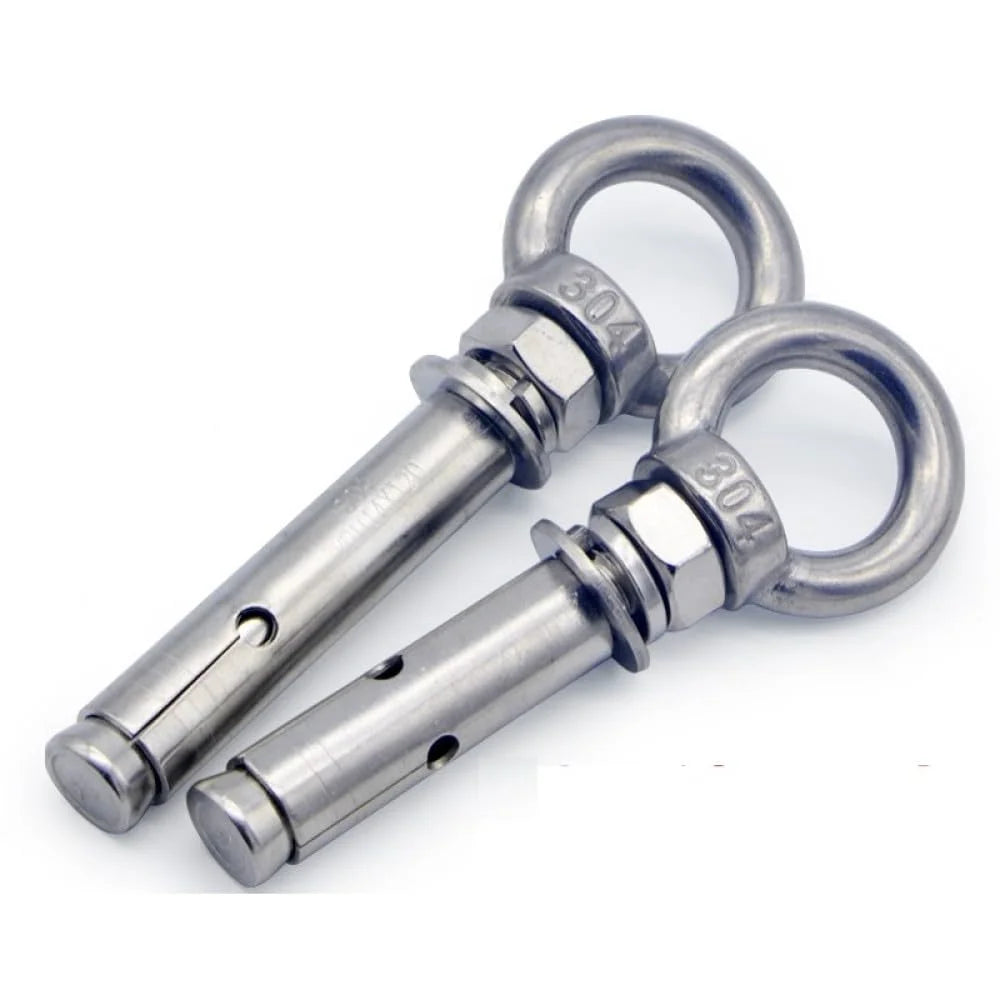 Lifting Eye Bolt 304 Stainless Steel Sleeve Anchor Concrete Expansion Screw M8x150mm O9969