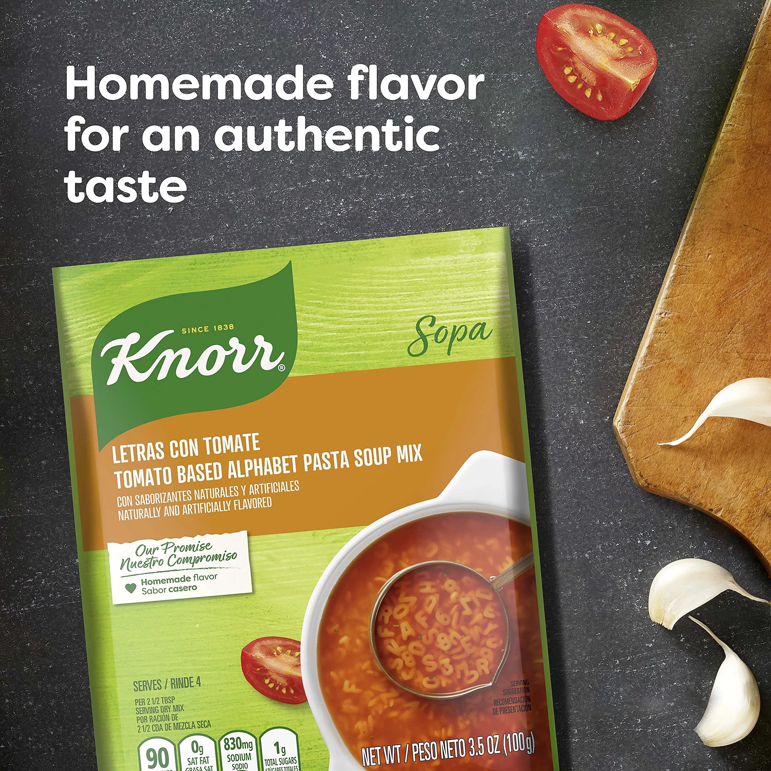 Alphabet Pasta Soup Mix, Tomato Flavor, 3.5 oz (Pack of 24) K494