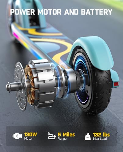 Electric Scooter for Kids, Adjustable Handlebar, 3 Speed Modes K600