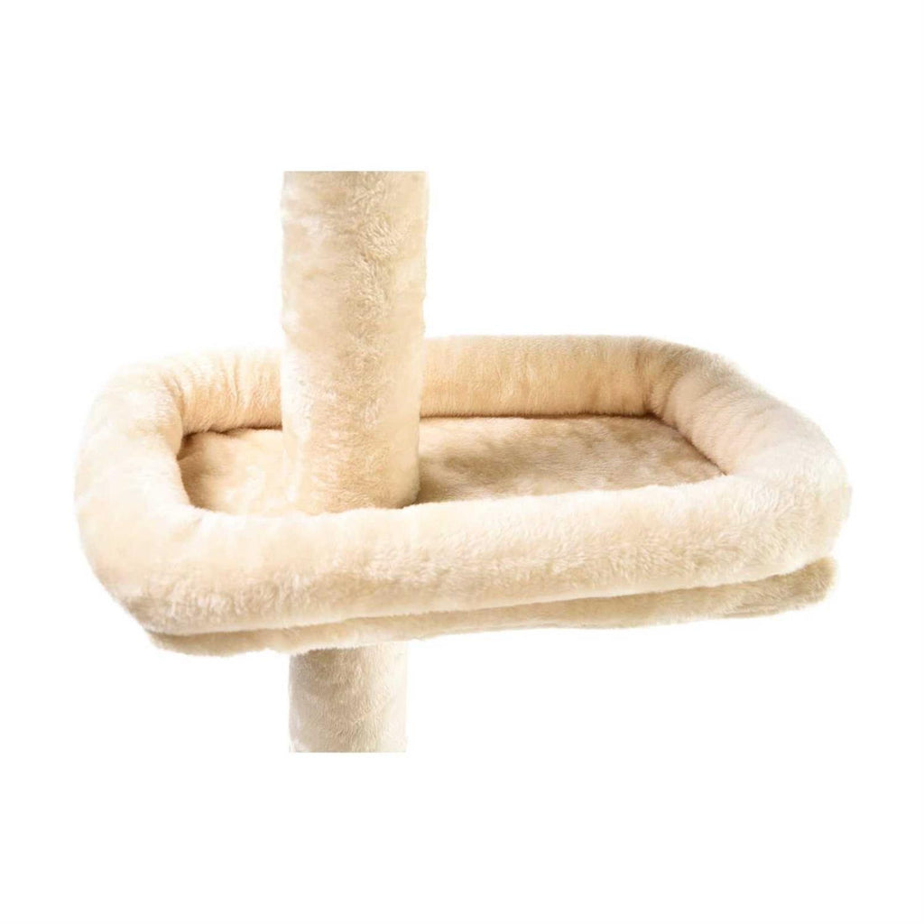 4-Level Carpeted Cat Tree with Bolstered Cat Bed I2873