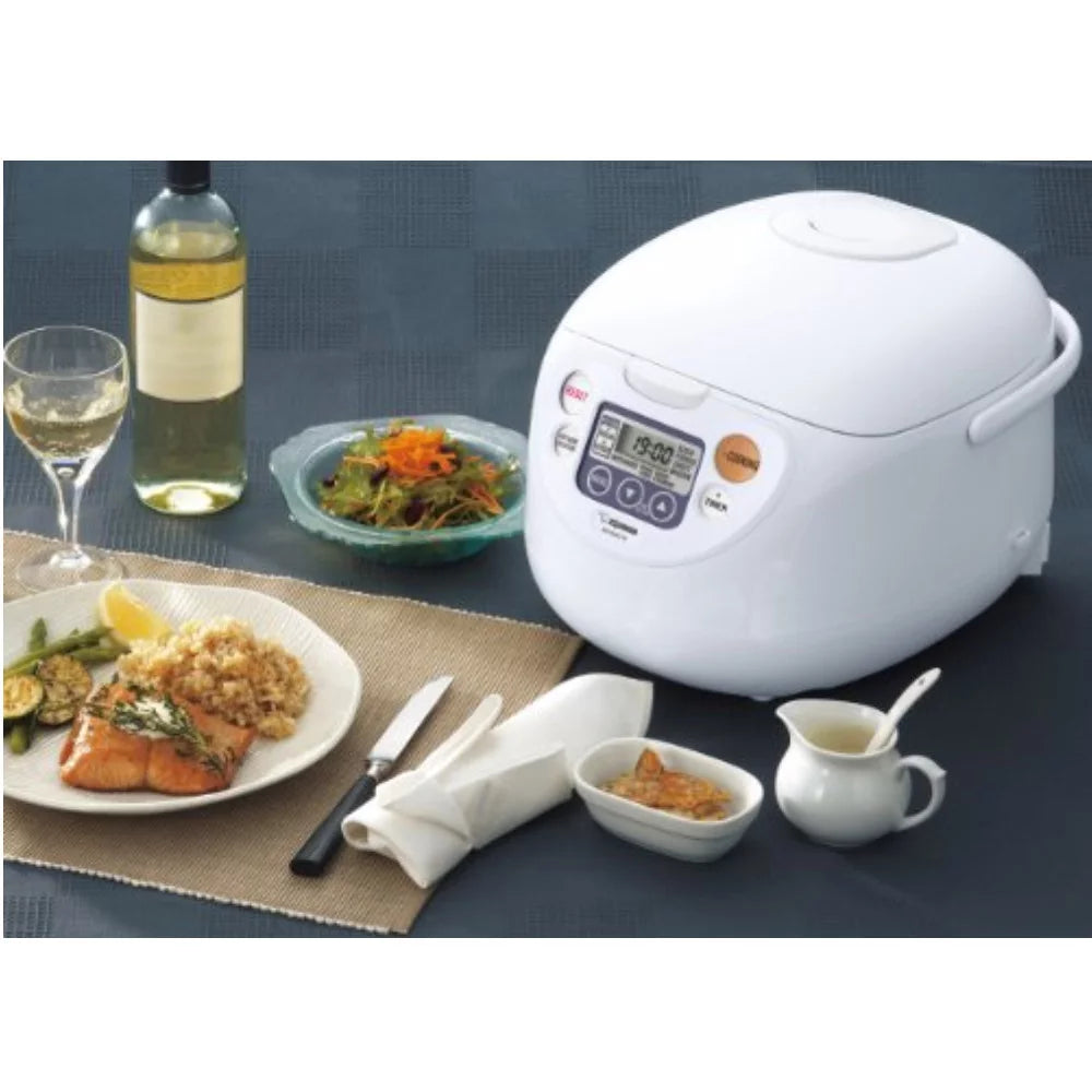 10-Cup Rice Cooker and Warmer with Spatula and Mitt J584