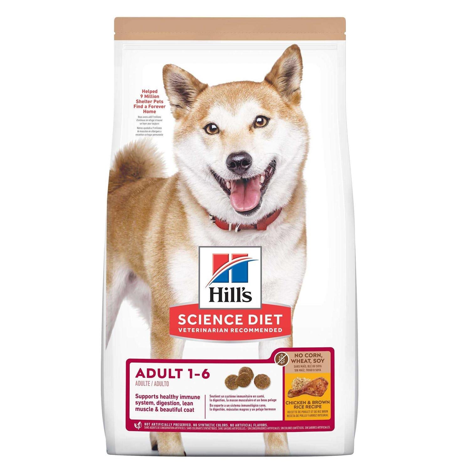 Hill's Science Diet Adult No Corn, Wheat or Soy Chicken Dry Dog Food - Pet Supplies online store