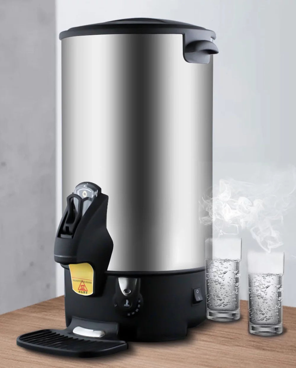 PreAsion Hot Water Dispenser 6L Office Kitchen Instant Heater Machine with Faucet Tap Stainless Steel