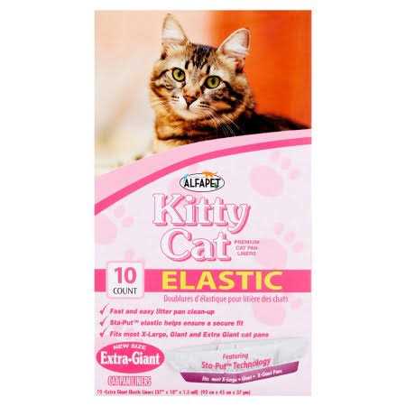 Alfapet Kitty Cat Litter box Disposable Elastic Liners For Large - Pet Supplies online store