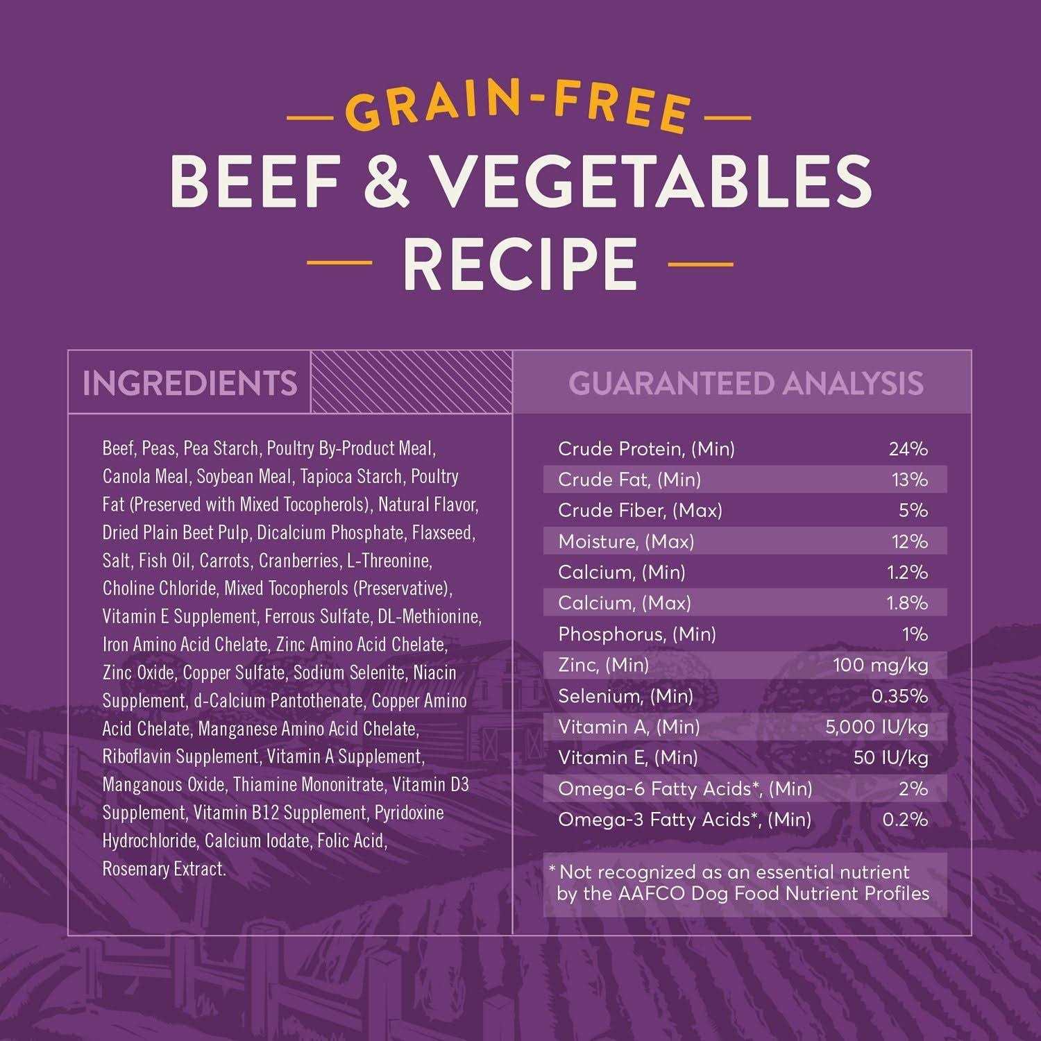 Grain-Free Beef & Vegetable Dry Dog Food L636