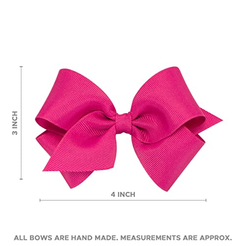 Girls' Velvet Hair Bow on No-Slip Clip, Satin Lining, Mini Q60568