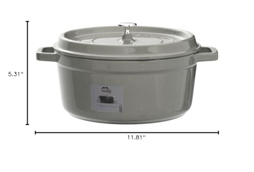 5.5 Quart Round Cocotte, Basil K233