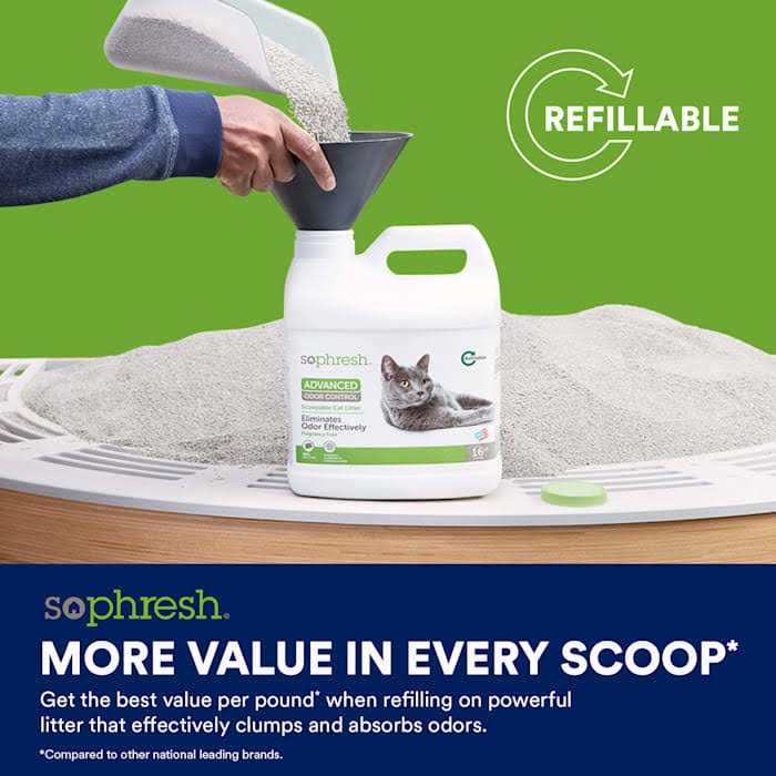 Scoopable Cat Litter with Advanced Odor Control K7759