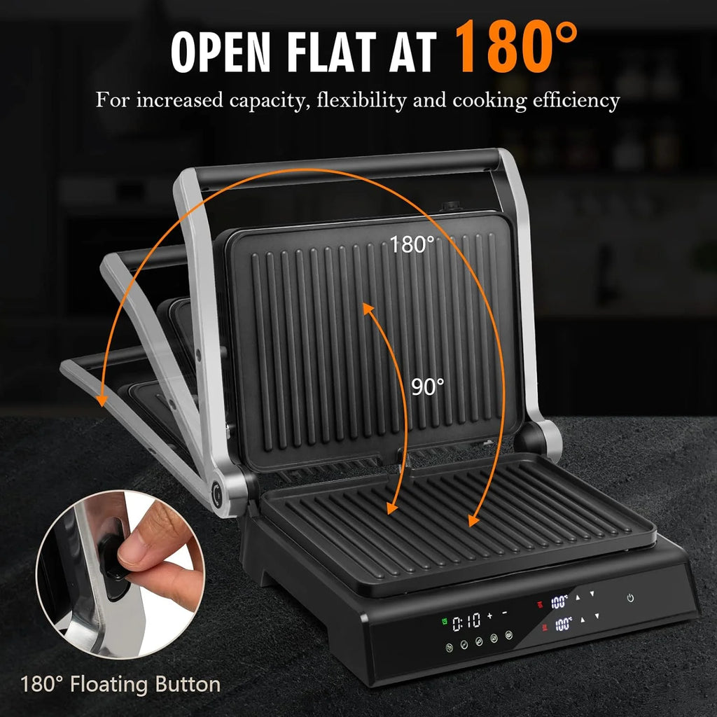 Panini Press Grill with Non-Stick Plates G4540