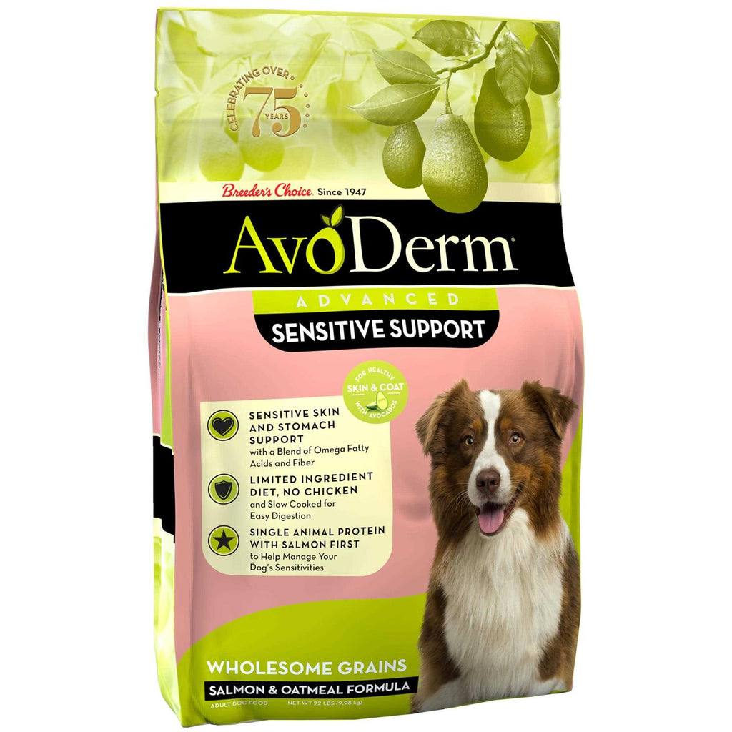 AvoDerm Advanced Sensitive Support Salmon &amp; Oatmeal Formula Dry Dog Food - Pet Supplies online store