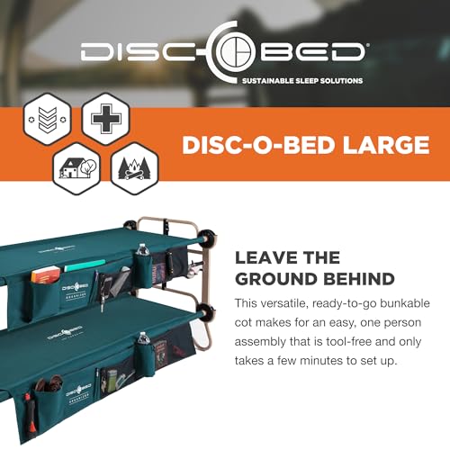 Large Camp Bed with 2 Side Organizers A5813