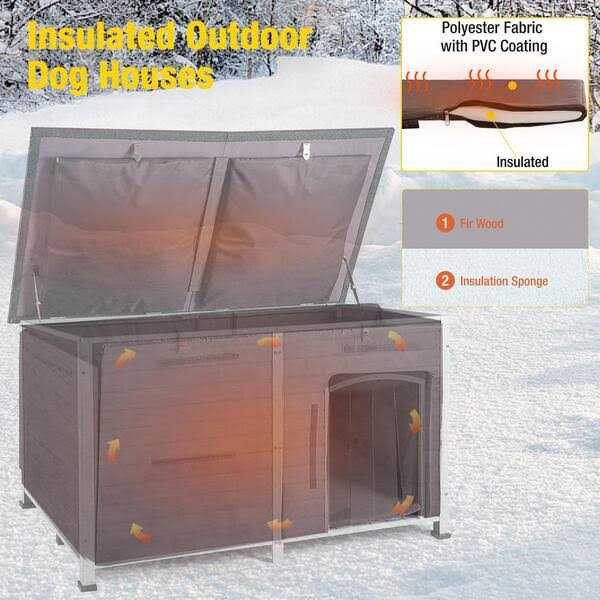 Extra Large Insulated Dog House with Soft Liner A751