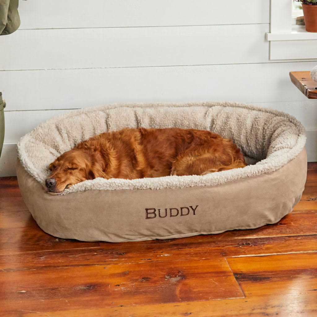 Wraparound Dog Bed with Fleece I6092