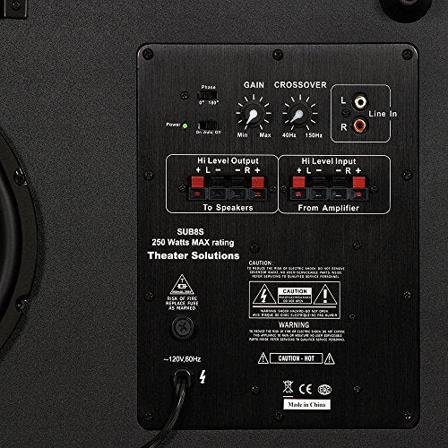 Slim Powered Active Subwoofer for Home Theater U1283