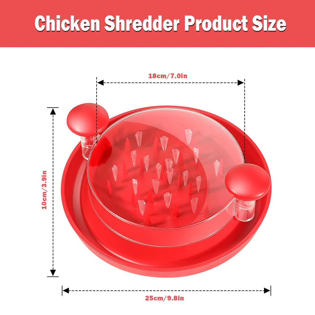 Chicken Shredder with Clear Cover and Non-Skid Base B693