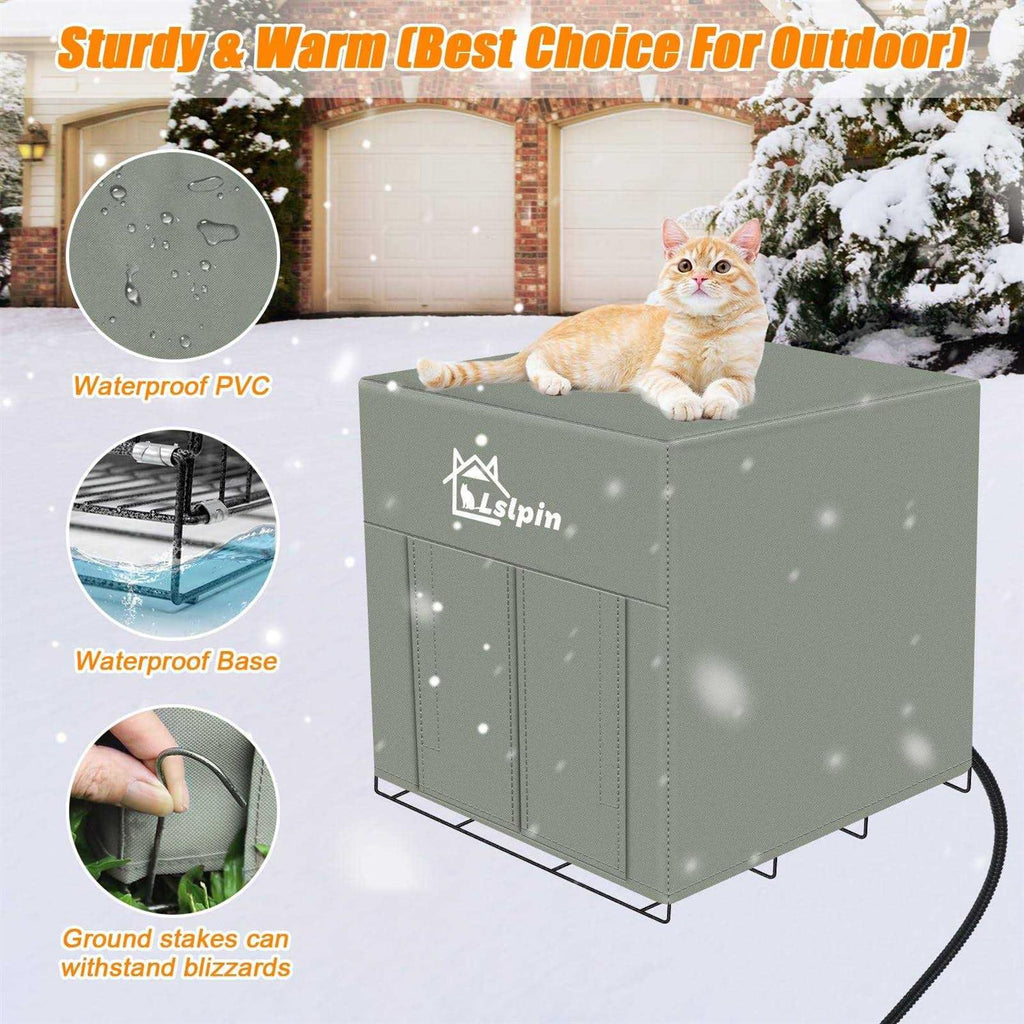 Large Heated Cat House for Outdoor Winter Use I84938