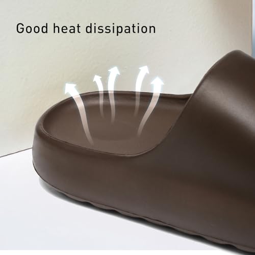 Platform Slides Slippers, Non-Slip Quick Drying Lightweight Shower Shoes W7265