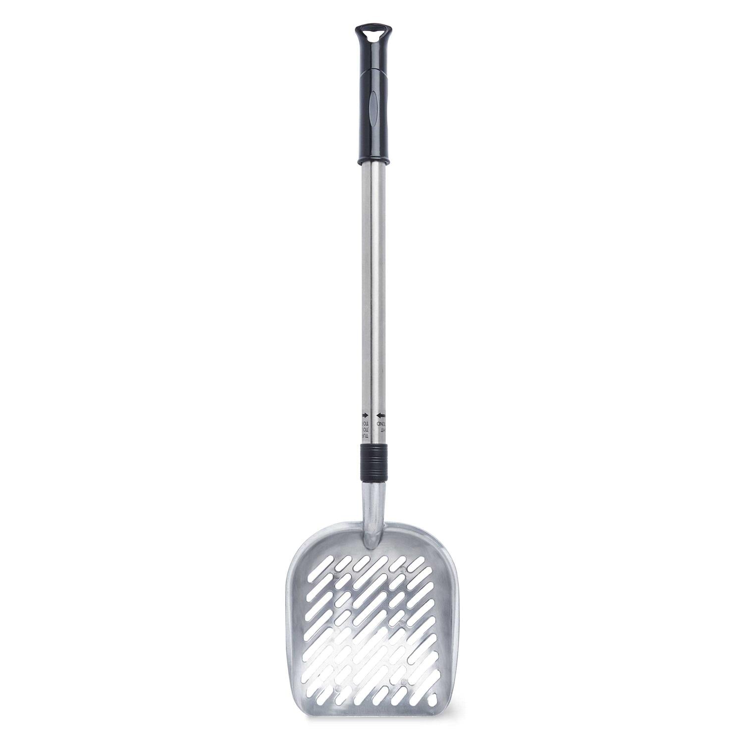 Vibrant Life Aluminum Cat Litter Scoop,Extended Long handle and Deep shovelsliver colorMetal Litter Scoop with Comfortable Grip - Pet Supplies online store