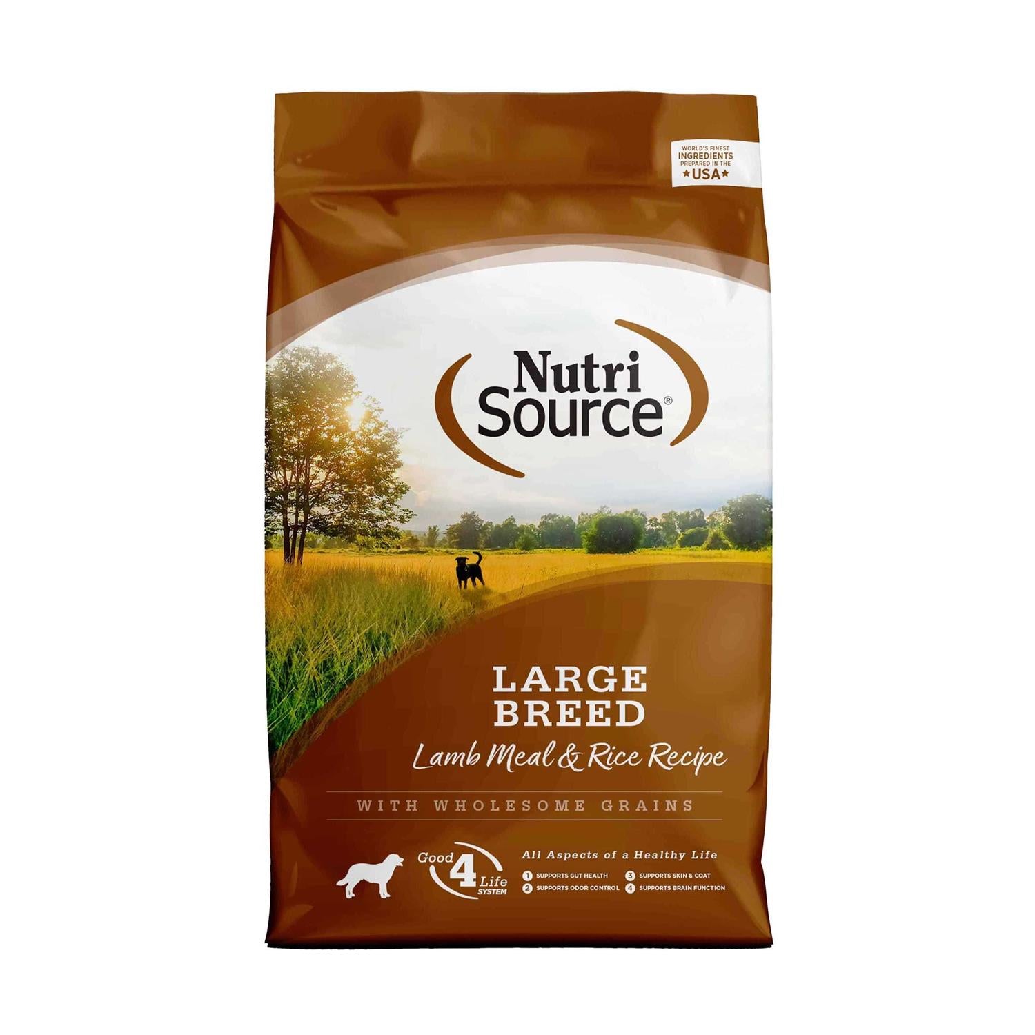 NutriSource Large Breed Adult Lamb Meal &amp; Rice Dry Dog Food - Pet Supplies online store