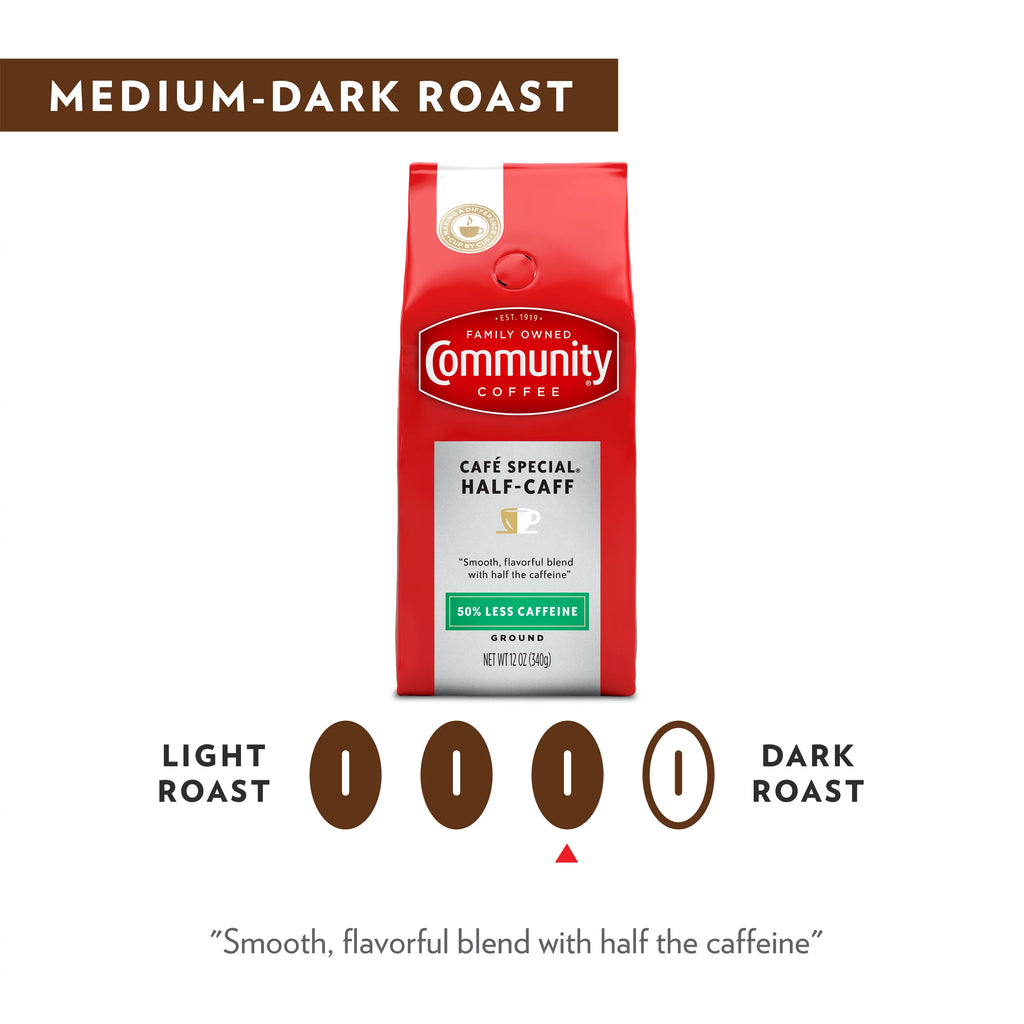 Half-Caff Ground Coffee 32 Ounce Bag D8087