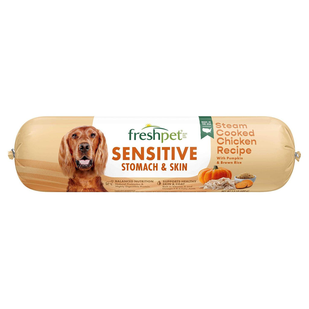 Freshpet Select Sensitive Stomach &amp; Skin Steam Cooked Chicken Recipe Dog Food - Pet Supplies online store