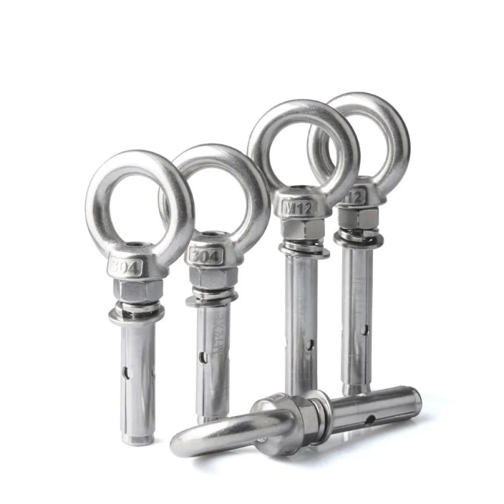 Lifting Eye Bolt 304 Stainless Steel Sleeve Anchor Concrete Expansion Screw M8x150mm O9969
