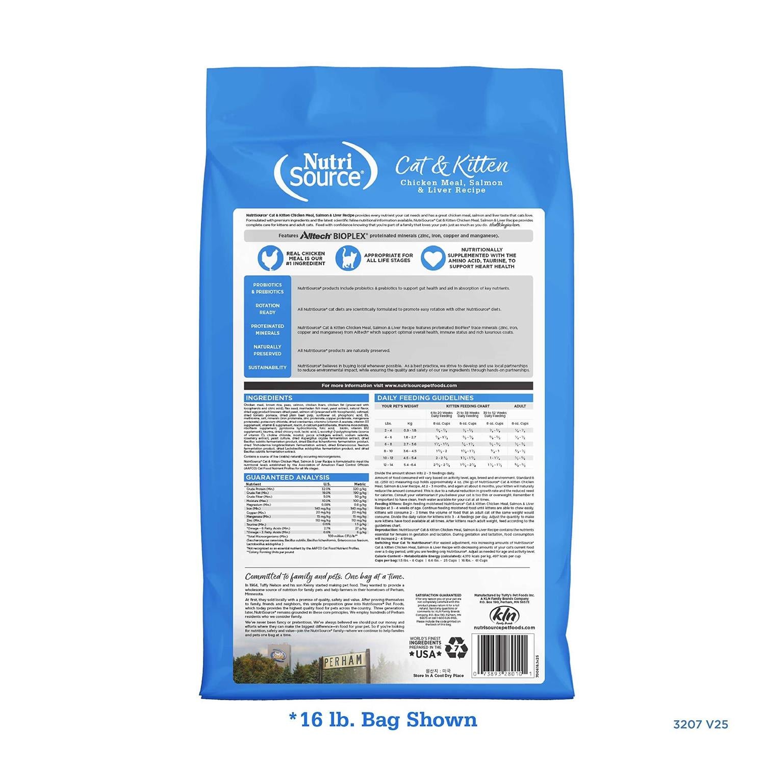 Chicken Salmon Liver Dry Cat & Kitten Food I341