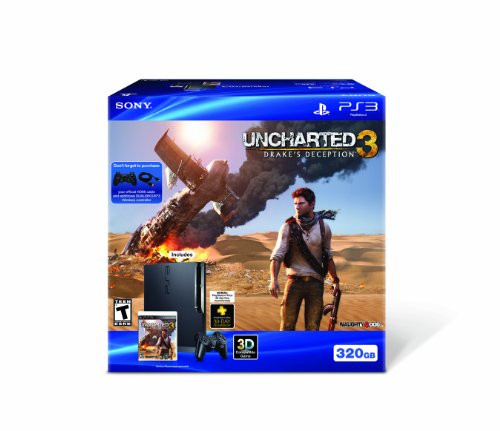 PS3 320GB Console with Uncharted 3 Game F94507