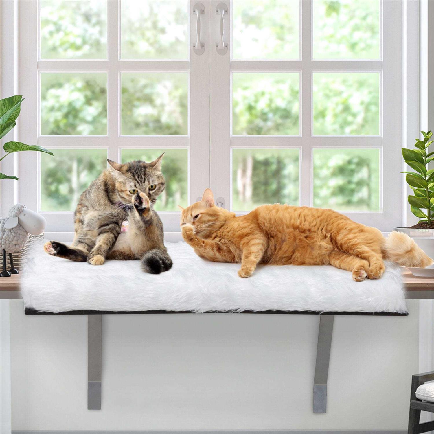 Coziwow Cat Window Perch &amp; Windowsill Bed with Soft Cushion - Pet Supplies online store