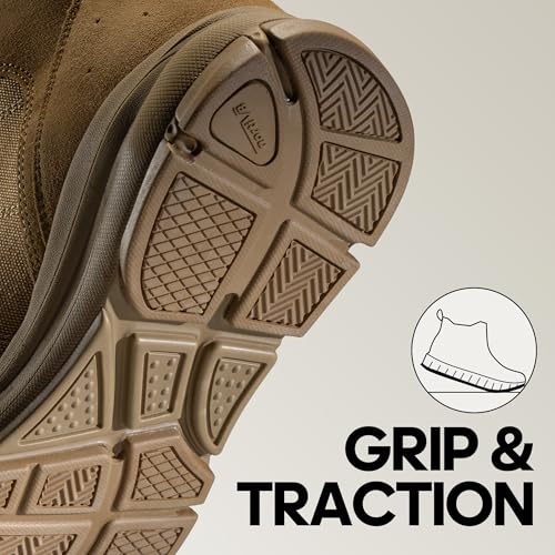 Men's Lightweight Tactical Work Boots for Hiking and Motorcycle S471808