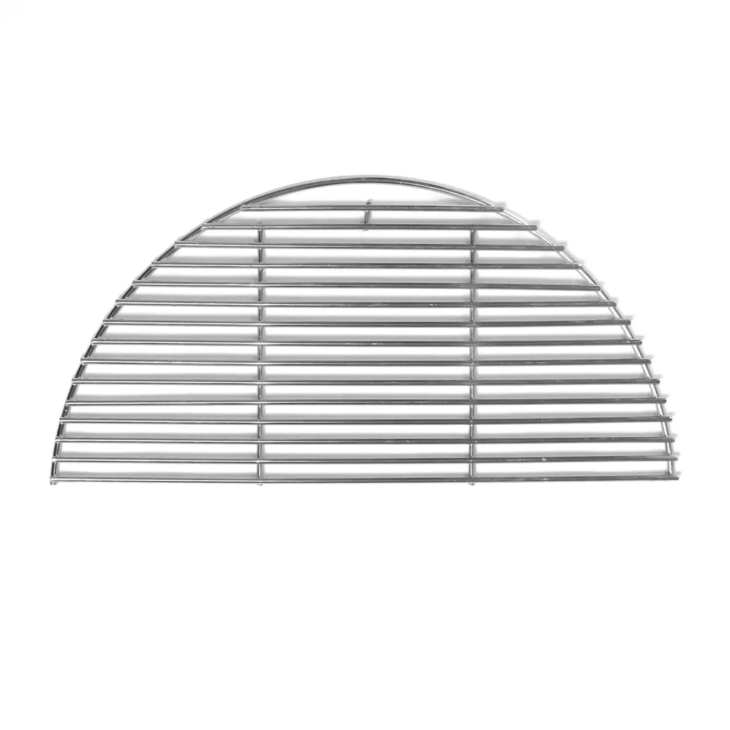 BBQGuys Signature Half Moon Stainless Steel Cooking Grate For 18-Inch Kamado Grills
