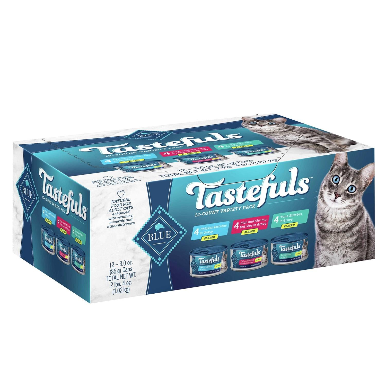 Blue Buffalo Tastefuls Wet Cat Food Flaked Variety Pack - Pet Supplies online store