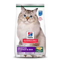 Hill's Science Diet Adult Sensitive Stomach &amp; Skin Pollock Meal &amp; Barley Recipe Dry Cat Food - Pet Supplies online store