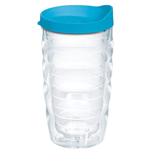 Double Walled Insulated Tumbler Travel Cup, 24oz 2pk, Blue Lid V78473