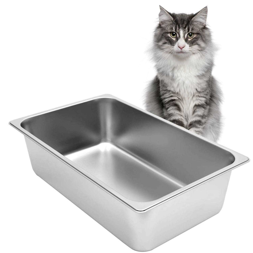 Stainless Steel Cat Litter Box with High Sides H810